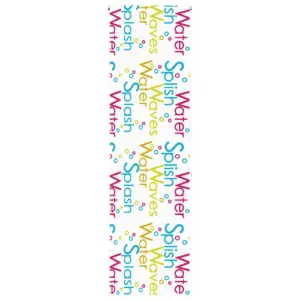 Ruloo-tüüpi dušikardin Splash mustriga, veekindel PEVA, 70 x 240 cm