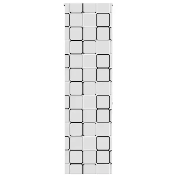 Ruloodušikardin ruudumustriga, PEVA, 80 x 240 cm, kanga laius 76 cm – 2