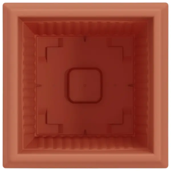 Ruutlillepotid drenaažiavadega, kohviroosa, plastmass, 24 tk, 20 x 20 x 16 cm – 7