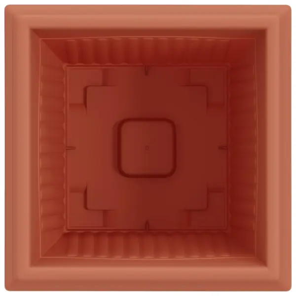 Ruutlillepotid 24 tk, kohviroosa plastmass, 38 x 38 x 30 cm – 7