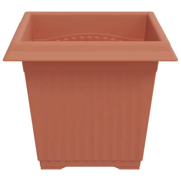 Ruutlillepotid 6 tk, kohviroosa, plastmass, 20 x 20 x 16 cm – 6