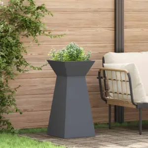 Samba kujuline antratsiitne istutusnõu õue, 35 x 35 x 73 cm
