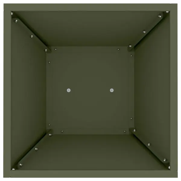 Sambakujulised istutusnõud õue, 2 tk, oliivroheline, 35 x 35 x 73 cm – 7