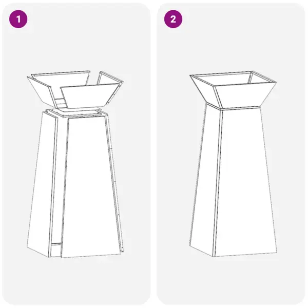 Sambaistutusnõud õue, 2 tk, oliiviroheline, 40 x 40 cm – 11