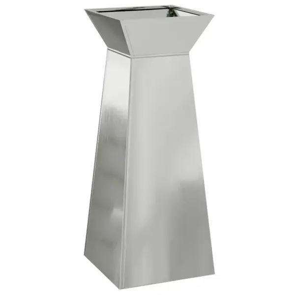 Sambakujuline aiapott, hõbedane, 40 x 40 x 101 cm – 2