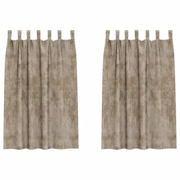 Šampanjavärvi sametkardinad, 2 tk, 175 x 140 cm - 2