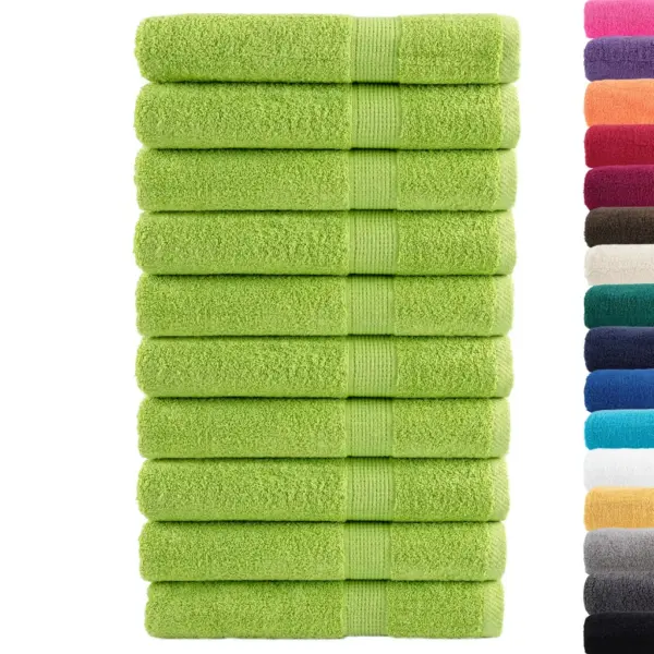 Saunalina SOLUND, 10 tk, õunaroheline, 80 x 200 cm, 600 gsm, 100% puuvill – 2