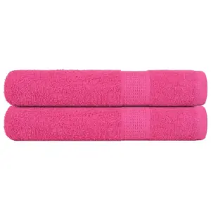 Saunalinad FROGN, 2 tk, roosa, 80 x 200 cm, 360 g/m², 100% puuvill