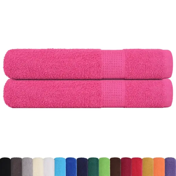Saunalinad FROGN, 2 tk, roosa, 80 x 200 cm, 360 g/m², 100% puuvill – 2
