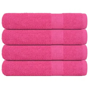 Saunalinad FROGN, 4 tk, roosa, 80 x 200 cm, 100% puuvill, 360 g/m²