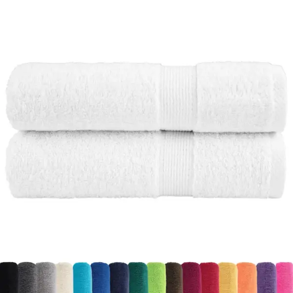 Saunalinade komplekt SOLUND, 2 tk, valge, 100 x 150 cm, 600 gsm – 2
