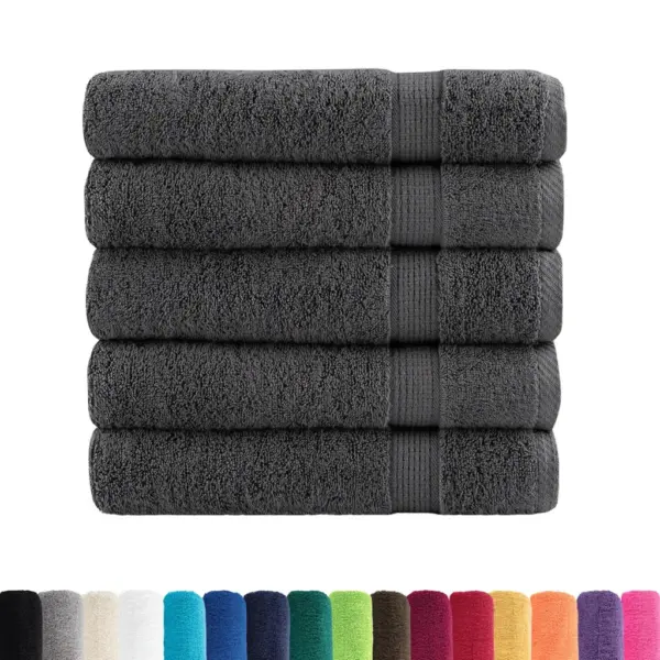 Saunalinade komplekt SOLUND, 25 tk, antratsiithall, 70 x 140 cm, 100% puuvill, 600 gsm – 2