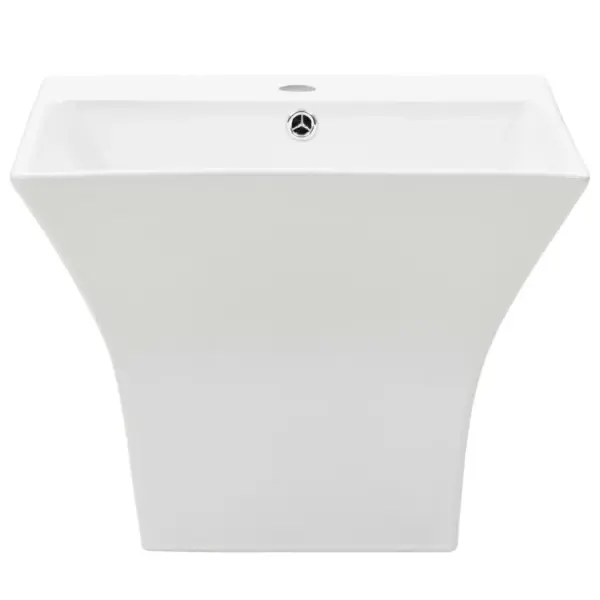 Seinale kinnitatav valge keraamiline valamu ülevooluga, 500 x 450 x 410 mm – 3