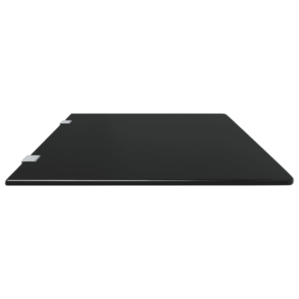 Seinale kinnitatav pissuaari vahesein, must karastatud klaas, 90 x 40 cm – 5