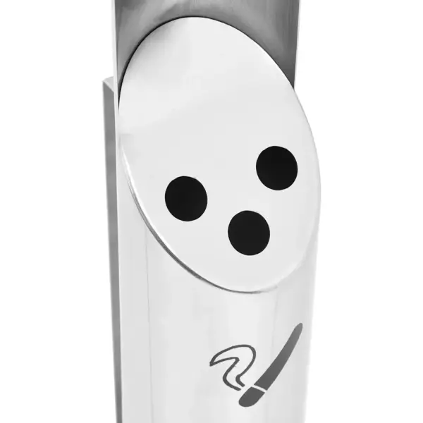 Seinale kinnitatav tuhatoos, roostevaba teras, hõbedane, 9 x 60 cm – 7