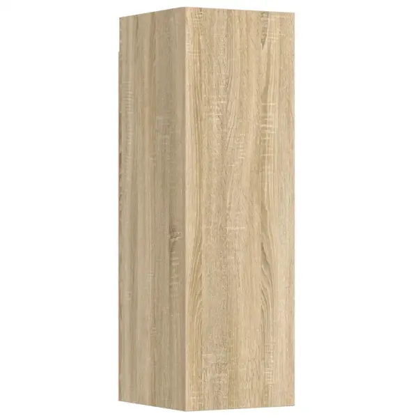 Seinale paigaldatav 3-osaline telerikappide komplekt, sonoma tamme tooni tehispuit – 5