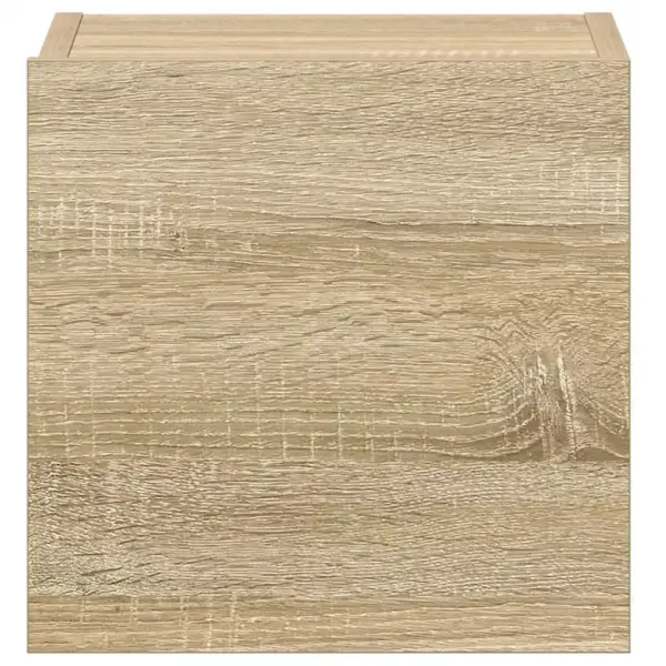 Seinale paigaldatav 3-osaline telerikappide komplekt, sonoma tamme tooni tehispuit – 10