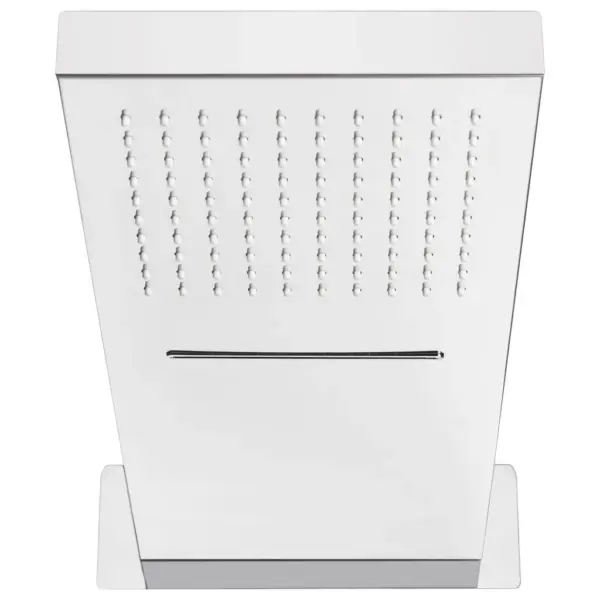 Seinale paigaldatav vihmaduši ja peaduši otsak, hõbedane roostevaba teras, 55 x 27 cm – 2