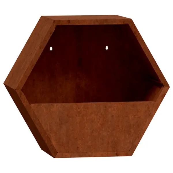 Seinataimekastid 2 tk, roostes Corten terasest, 46 x 10 x 40 cm – 5