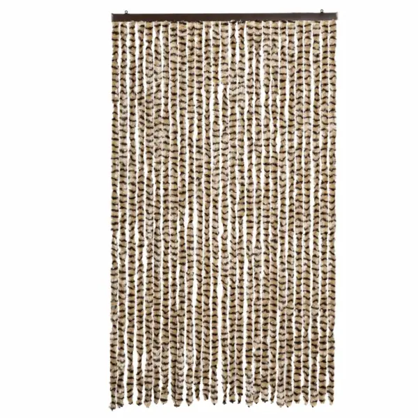 Šenillist putukakardin uksele, beež ja pruun, 118 x 220 cm – 3