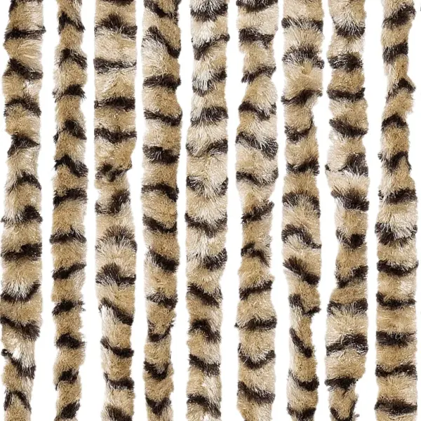 Šenillist putukakardin uksele, beež ja pruun, 118 x 220 cm – 5
