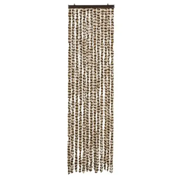 Šenillist ribidega putukakardin uksele, beež/pruun, 56 x 185 cm – 3