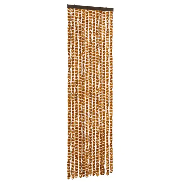 Šenillist putukakardin uksele, ookerkollane-valge, 56 x 200 cm – 2