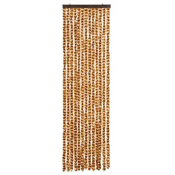 Šenillist putukakardin uksele, ookerkollane-valge, 56 x 200 cm – 3