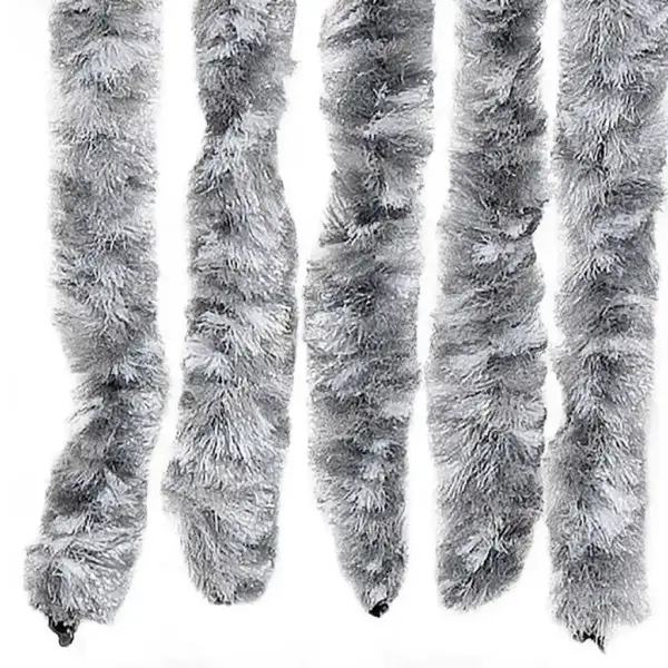 Šenillist putukakardin valge ja hall, 56 x 200 cm – 5