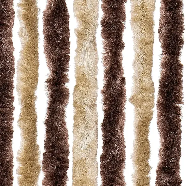 Šenillist putukakardin uksele, beež ja helepruun, 100 x 200 cm – 5