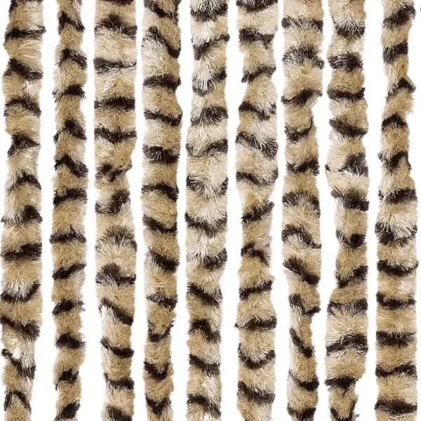 Šenillist putukakardin uksele, beež ja pruun, 100 x 200 cm – 5