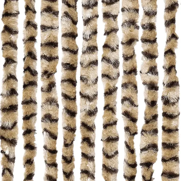 Šenillist putukakardin uksele, beež ja pruun, 100 x 230 cm – 5