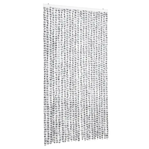 Putukakardin uksele, helehall ja tumehall šenill, 100 x 230 cm – 2