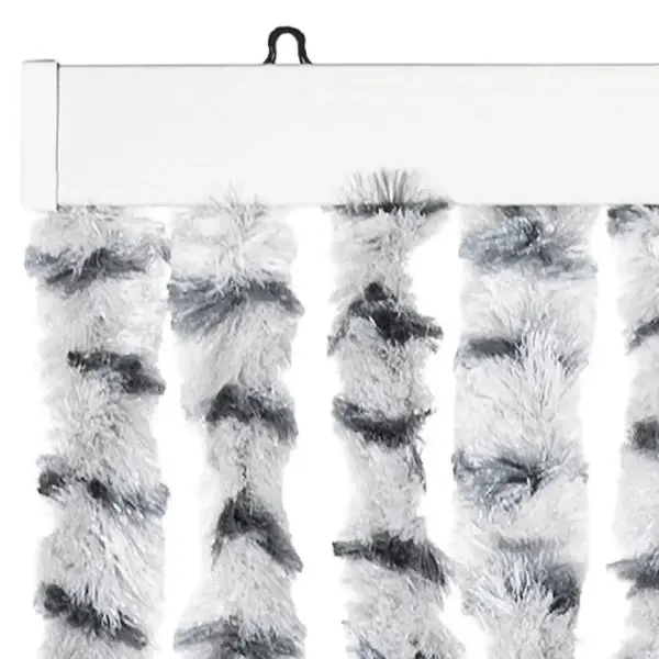 Putukakardin uksele, helehall ja tumehall šenill, 100 x 230 cm – 4