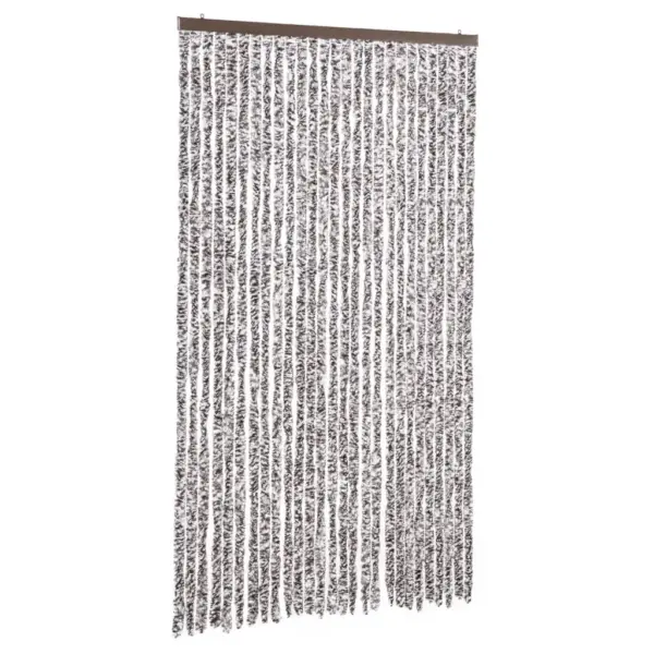 Šenillist putukakardin uksele, pruun-beež, 118 x 220 cm – 2