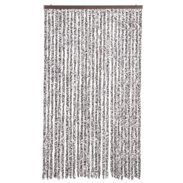 Šenillist putukakardin uksele, pruun-beež, 118 x 220 cm – 3