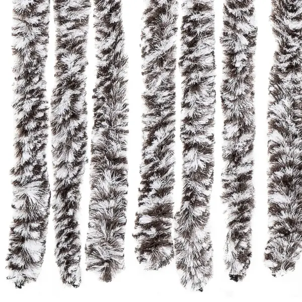 Šenillist putukakardin uksele, pruun-beež, 118 x 220 cm – 5