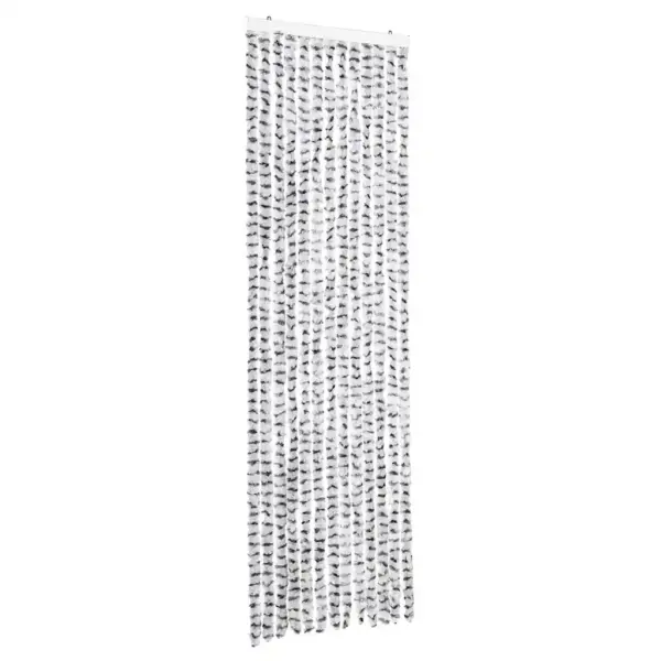 Šenillist putukakardin uksele, hele- ja tumehall, 56 x 185 cm – 2