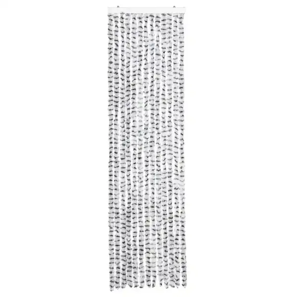 Šenillist putukakardin uksele, hele- ja tumehall, 56 x 185 cm – 3