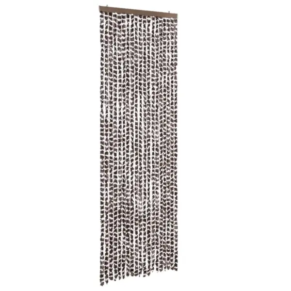 Šenillist putukakardin uksele, pruun-valge, 56 x 200 cm – 2