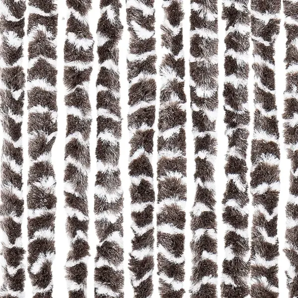 Šenillist putukakardin uksele, pruun-valge, 56 x 200 cm – 5