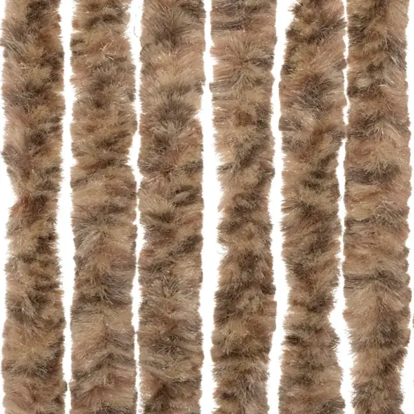 Šenillist putukakardin uksele, beež ja tumepruun, 90 x 200 cm – 6