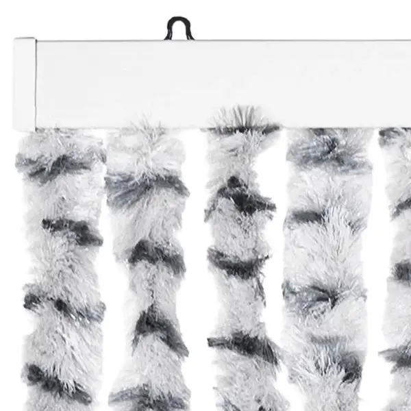 Šenillist putukakardin uksele, helehall ja tumehall, 90 x 200 cm – 4