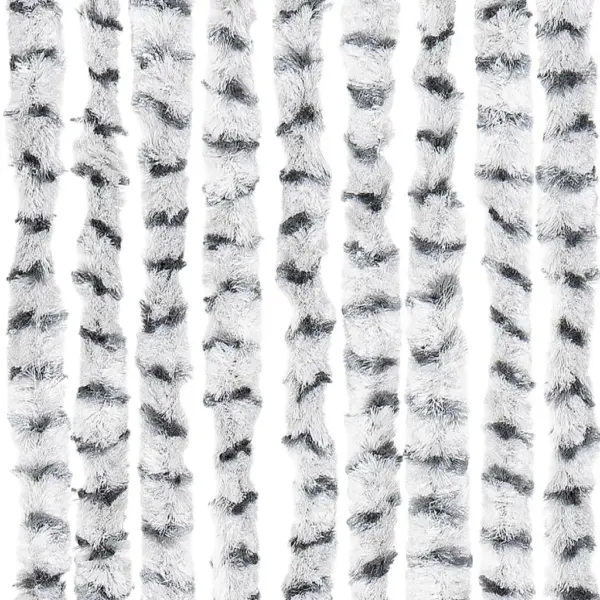 Šenillist putukakardin uksele, helehall ja tumehall, 90 x 200 cm – 5
