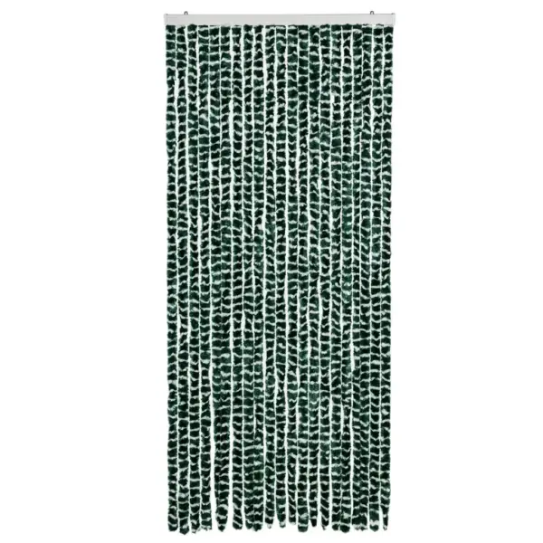 Šenillist putukakardin uksele, roheline-valge, 90 x 200 cm – 3