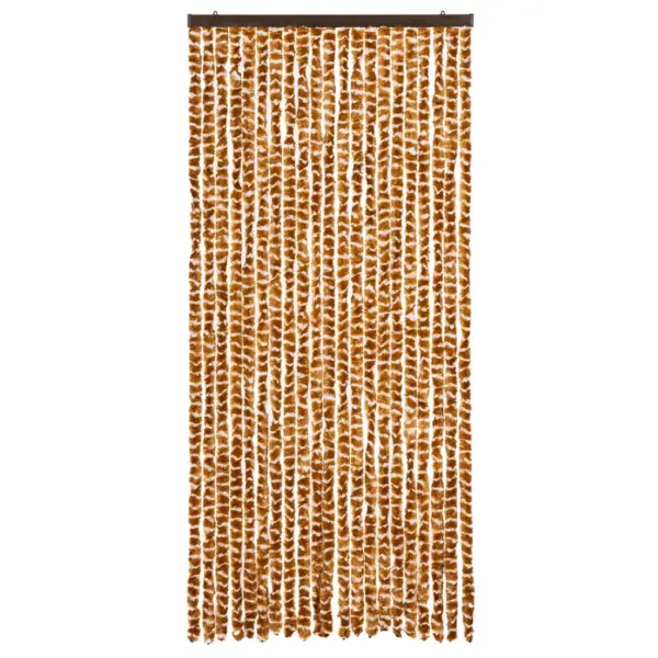 Šenillist putukakardin uksele, ooker ja kollane, 90 x 220 cm – 3