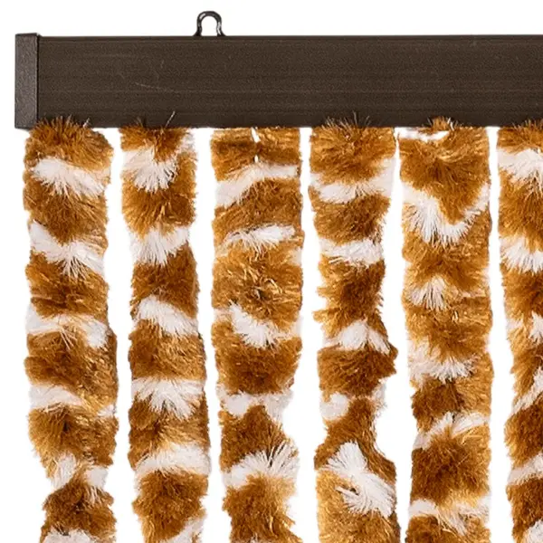 Šenillist putukakardin uksele, ooker ja kollane, 90 x 220 cm – 4