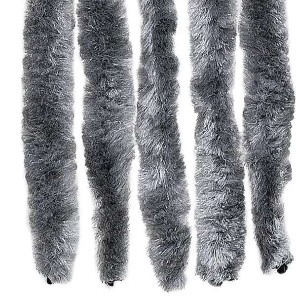 Šenillist putukakardin uksele, hõbedane, 100 x 230 cm – 6