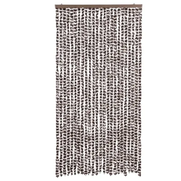 Šenillist putukakardin uksele, pruun ja valge, 100 x 230 cm - 3