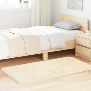 Kõrge narmaga Shaggy vaip NAVARRA, kreemjasvalge, 80 x 150 cm